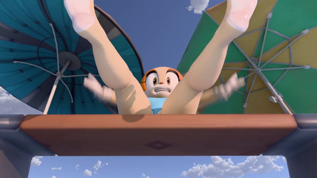 anthro barely_visible_genitalia barely_visible_vulva biped blue_clothing blue_swimwear butt clothing detailed_background eyelashes feet female foot_fetish foot_focus genitals lightened_soles loli looking_at_viewer low-angle_view one-piece_swimsuit outside pupils sitting soles solo swimwear teeth thick_thighs toes umbrella vulva young twintails3d sega sonic_the_hedgehog_(series) cream_the_rabbit lagomorph leporid mammal rabbit 16:9 animated hi_res no_sound short_playtime webm widescreen