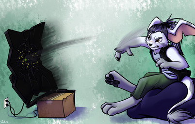 3_toes abstract_background angry anthro arms_bent barefoot bean_bag bent_legs biped black_nose black_pawpads box broken_television brown_eyes cardboard cardboard_box cardboard_container chair claws clenched_teeth clothing console container controller destruction digitigrade electronics feet finger_claws fur furniture game_controller gaming grey_hair hair male pawpads paws playing_video_game sitting soles solo teeth television throwing_controller throwing_object toes white_body white_fur xbox_360_controller xbox_controller conditional_dnp ratte microsoft slightly_damned xbox xbox_360 xbox_game_studios jakkai 2013 digital_media_(artwork) hi_res