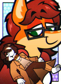 anthro biped brown_body brown_fur brown_hair clothing coat collar duo eyewear female fur glasses green_eyes grey_body grey_fur hair interspecies_romance jersey male male/female orange_body orange_fur quadruped red_hair shirt topwear trenchcoat white_body white_fur yellow_body yellow_fur felestrist mike_collie_(dokapi) zoe_roo_(dokapi) border_collie canid canine canis collie domestic_dog herding_dog kangaroo macropod mammal marsupial pastoral_dog sheepdog hi_res