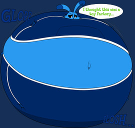 anthro belly belly_expansion big_belly big_cheeks black_nose black_sclera blue_body blue_bottomwear blue_clothing blue_ears blue_inner_ear blue_pants blue_shirt blue_topwear blue_tracksuit body_inflation bottomwear cheek_expansion clothing cosplay crossover_cosplay dialogue expansion female glorp huge_belly hyper hyper_belly hyper_inflation immobile inflation motion_lines navel onomatopoeia pants round_body shirt simple_background slosh sloshing_belly solo sound_effects speech_bubble spherical_inflation sunken_head sunken_limbs swollen_cheeks text three-quarter_view tight_clothing topwear tracksuit transparent_background white_eyes heliumpanda charlie_and_the_chocolate_factory mob_entertainment poppy_playtime smiling_critters hoppy_hopscotch lagomorph leporid mammal rabbit 2026 absurd_res alpha_channel alternate_version_at_source colored crossover digital_media_(artwork) english_text flat_colors hi_res
