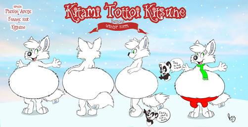 anthro belly big_belly bottomwear button_nose clothed clothing duo front_view fur green_eyes green_scarf hair male male_anthro open_mouth open_smile pants plushie rear_view red_bottomwear red_clothing red_pants scarf side_view smile solo_focus standing text topless white_body white_fur white_hair pandapaco parinton animate_inanimate bear canid canine fox giant_panda living_plushie mammal english_text model_sheet