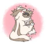 blush brown_body brown_fur duo eyes_closed feral fur heart_symbol hug simple_background fuyugaki15 nintendo pokemon generation_3_pokemon linoone pokemon_(species) zigzagoon 2019