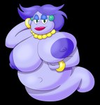 areola bedroom_eyes belly big_areola big_belly big_breasts big_nipples breasts ear_piercing ear_ring eyelashes female hair hand_behind_head holding_breast jewelry legless lips narrowed_eyes nipples overweight overweight_female piercing purple_body purple_hair ring_piercing sagging_breasts seductive solo thick_lips kamex mario_bros nintendo paper_mario madame_flurrie boo_(mario) ghost spirit absurd_res alpha_channel hi_res