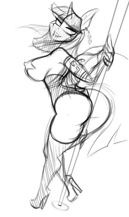 anthro anthrofied biped boots breasts butt clothing dancing female footwear high_heeled_boots high_heels horn legwear lipstick makeup pasties piercing pole pole_dancing shoes solo supervillain thigh_boots thigh_highs veil wings jrvanesbroek friendship_is_magic hasbro my_little_pony mythology titty_vixen madame_s twilight_sparkle_(mlp) equid equine mammal mythological_creature mythological_equine winged_unicorn 2017 digital_drawing_(artwork) digital_media_(artwork) hi_res monochrome sketch