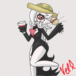 3_fingers armwear black_eyeshadow black_lipstick breasts cleavage clothed clothing elbow_gloves elegant_dress eyeshadow featureless_feet feet female fingers gloves hair hair_over_eye handwear hat headgear headwear holding_glass holding_object lipstick long_hair makeup maraca musical_instrument not_furry one_eye_obstructed percussion_instrument raised_leg simple_background solo sombrero white_background white_hair lynofdeath nintendo pokemon zonatta_(lynofdeath) gardevoir generation_3_pokemon humanoid pokemon_(species) vampire 1:1 2022 signature