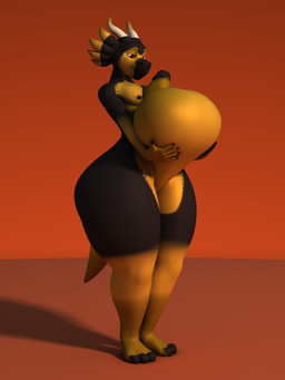 anthro balls big_balls big_penis genitals horn huge_balls humanoid_genitalia humanoid_penis hyper hyper_balls hyper_genitalia male nude penis simple_background smile solo thick_thighs wide_hips anthroanim mythology milenth_drake dragon mythological_creature mythological_scalie scalie 2016 3:4 3d_(artwork) absurd_res digital_media_(artwork) hi_res