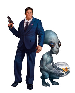 black_hair clothing group gun hair handgun holding_gun holding_handgun holding_object holding_pistol holding_ranged_weapon holding_weapon male pistol ranged_weapon shirt simple_background topwear trio water weapon white_background white_clothing white_shirt white_topwear nick_chamagua american_dad klaus_heisler roger_smith stan_smith alien alien_humanoid aquatic cyprinid cypriniform fish goldfish human humanoid mammal roswell_grey hi_res