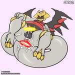 absurd_res altered_forme_giratina anal anal_penetration anthro autopenetration balls bodily_fluids cum cum_in_ass cum_in_own_ass cum_in_self cum_inside ejaculation gabriel_(luckyabsol) generation_4_pokemon genital_fluids genitals giratina hi_res humanoid_genitalia humanoid_penis legendary_pokemon male masturbation nintendo non-euclidean_masturbation non-euclidean_penetration penetration penis pokemon pokemon_(species) portal portal_masturbation slightly_chubby solo spaca tail thick_tail thick_thighs thinking_with_portals