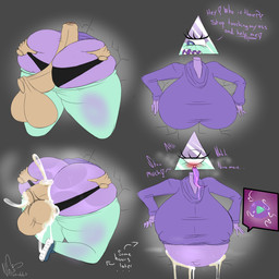 1_eye balls belly big_belly big_breasts big_butt black_clothing black_panties black_underwear blue_eyes blush bodily_fluids bottomwear bottomwear_down breasts butt butt_cleavage clothed clothed_female clothed_humanoid clothing color_coded_text cum cum_inflation cum_inside cum_on_butt cutaway directional_arrow disembodied_hand disembodied_penis duo eyelashes female female_humanoid female_penetrated floating_head footwear fully_clothed fully_clothed_female fully_clothed_humanoid genital_fluids genitals green_body green_bottomwear green_clothing green_pants hand_on_butt huge_belly huge_breasts huge_butt impregnation inflation long_eyelashes long_tongue male male/female male_penetrating male_penetrating_female moan narrowed_eyes navel nipple_outline open_mouth outie_navel ovum panties pants pants_down partially_clothed penetration penis purple_body purple_clothing purple_mouth purple_tongue purple_topwear saliva saliva_on_tongue saliva_string sex sharp_teeth shoes solo sperm_cell teal_clothing teal_footwear teal_shoes teeth text thick_thighs through_wall tongue topwear translucent translucent_bottomwear translucent_clothing translucent_pants triangle_pupils underwear youtuber nailstrabbit iilluminaughtii humanoid 1:1 absurd_res english_text hi_res