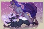 anthro bat_wings doggystyle duo female from_behind_position horn horn_grab male male/female membrane_(anatomy) membranous_wings prone_bone_position sex wings spoopy-abby tubswubadubs hasbro my_little_pony fan_character helios_aster bat_pony equid equine horse mammal