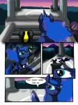 armor bedroom black_body black_fur blue_body blue_eyes blue_fur blue_hair cielo_rey comic cutie_mark duo english_text equid equine fan_character female feral flightless friendship_is_magic fur guard hair hasbro horn inside magic male mammal my_little_pony mythological_creature mythological_equine mythology outside pegasus princess_luna_(mlp) quadruped tail text winged_unicorn wings