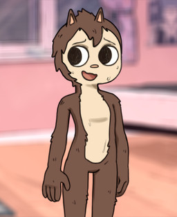 anthro black_eyes bodily_fluids brown_body brown_fur featureless_crotch female fur looking_away multicolored_body nervous nervous_smile nervous_sweat nude solo sweat two_tone_body white_body white_fur young young_anthro young_female lamename cartoon_network summer_camp_island hedgehog_(sci) eulipotyphlan hedgehog mammal hi_res