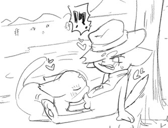 anthro anthro_on_feral anthro_penetrating anthro_penetrating_feral assertive_female assertive_feral balls bestiality blush blush_lines bottomless bottomless_anthro bottomless_male cactus christian_cross christian_symbol clenched_teeth clothed clothing cowboy_hat cross desert detailed_background duo dutch_angle ears_back erect_tail eye_scar eyes_closed facial_markings facial_scar fellatio female female_feral female_penetrated feral feral_penetrated forehead_markings genitals hat hat_over_eye head_markings headgear headwear heart_reaction interrobang leaning_on_tree male male/female male_anthro male_penetrating male_penetrating_female markings oral pawpads penetration penile penis_in_mouth pivoted_ears plant poncho_only power_bottom questionable_consent raised_tail religion religious_symbol scar sex side_view slim_anthro slim_female slim_feral slim_male tail teeth tongue tongue_out tongue_out_fellatio luunah48 christianity mewgenics marshmallow_(mewgenics) zodiac_(mewgenics) domestic_cat felid feline felis mammal 2026 digital_drawing_(artwork) digital_media_(artwork) full-length_portrait greyscale hi_res monochrome portrait sketch