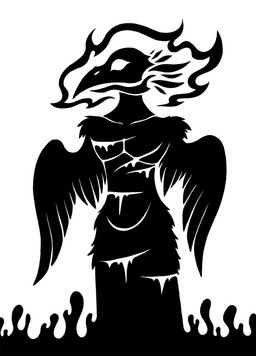 anthro arm_tuft beak blood blood_from_wound bodily_fluids bone feather_tuft feathered_wings feathers fire flaming_feathers flaming_head male pecs scar shoulder_tuft silhouette simple_background skull skull_head solo tuft white_background winged_arms wings wounded sunnyclockwork scp-2940-b avian bird falcon falconid gyrfalcon undead 2015 black_and_white digital_drawing_(artwork) digital_media_(artwork) hi_res monochrome