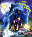 bat costume equine female feral friendship_is_magic ghost horn jack_o'_lantern magic mammal moon my_little_pony night princess_luna_(mlp) pumpkin shadowbolts_(mlp) spirit stars winged_unicorn wings ziemniax
Rating: Safe
Score: 12
User: Jatix
Date: October 31, 2013