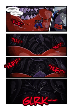 aircraft anthro anthro_pred anthro_prey black_internal dialogue duo eyewear female female_pred first_person_view glasses in_mouth machine male male_prey neck_bulge oral_vore text tongue uvula vehicle vore willing_prey demonkitty aeromorph living_aircraft living_machine living_vehicle comic english_text hi_res