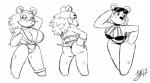 big_breasts bikini blush breasts butt camel_toe cleavage clothed clothing eyewear female group hand_on_hip huge_breasts looking_back mouthless sunglasses swimwear two-piece_swimsuit cricket-inc animal_crossing nintendo label_able mabel_able sable_able eulipotyphlan hedgehog mammal 2017 black_and_white monochrome sibling_(lore) sister_(lore) sisters_(lore)