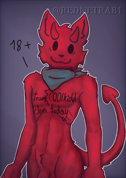 2_horns aged_up anthro anthrofied femboy genitals horn long_tail male male/male monotone_body penis red_body red_horn skinny solo tail rednetrab69 forsaken_(roblox) roblox c00lkidd_(roblox) demon mammal hi_res