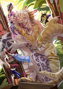 anal anal_orgasm anal_penetration animal_genitalia animal_penis anthro balls bdsm blue_penis blush bodily_fluids collar cum cum_while_penetrated cumshot ejaculation erection finger_in_mouth from_behind_position fur genital_fluids genitals hair half-closed_eyes hands-free holding_leash holding_object knot knotted_penis leash leashed_collar looking_back looking_pleasured male male/male male_penetrated male_penetrating male_penetrating_male narrowed_eyes nipples nude open_mouth orgasm orgasm_face outdoor_nudity outside outside_sex pecs penetration penile penile_penetration penile_spines penis plant sex smile spots standing standing_sex tail teeth tongue tongue_out tree voyeur kammi-lu koiki aquatic felid fish mammal pantherine shark snow_leopard digital_media_(artwork)