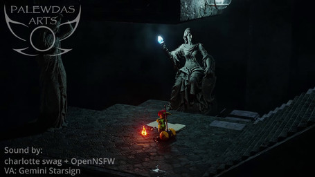 4_fingers 4_toes amber_eyes areola armor belly big_breasts big_butt big_ears blush breasts butt campfire chainmail clothed clothing dungeon ear_piercing ear_ring fantasy feet female fingering fingers genitals giant_hammer green_body hair hammer holding_object masturbation moan mostly_nude multiple_angles nipple_piercing nipples oversized_weapon paladin piercing red_hair ring_piercing sculpture short_stack slightly_chubby solo stairs statue thick_thighs toes tools unconvincing_armor weapon palewdas_arts palewdasarts_(modeler) mina_(palewdasarts) goblin humanoid 16:9 3d_(artwork) 3d_animation animated digital_media_(artwork) hi_res long_playtime sound tagme webm widescreen