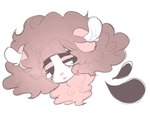 :3 ambiguous_gender anthro bangs blunt_bangs brown_hair fluffy fluffy_hair fur hair jitome lips solo dreamalgia lagomorph leporid mammal rabbit hi_res