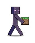 ambiguous_gender black_body black_skin block carrying_another dirt featureless_feet featureless_hands feet grass holding_block holding_object looking_away looking_back minecraft_block mouthless not_furry nude pink_eyes plant shadow simple_background solo square_(anatomy) walking white_background dino-my-life microsoft minecraft mojang nintendo super_smash_bros. super_smash_bros._ultimate xbox_game_studios enderman humanoid hi_res