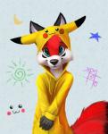 2014 anthro black_nose blue_eyes canine colored cosplay cute fox fur hoodie jamesfoxbr jonhs looking_at_viewer male mammal nintendo open_mouth pikachu pokémon red_fur solo video_games
Rating: Safe
Score: 18
User: jamesfoxbr
Date: March 28, 2014