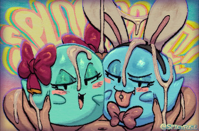 big_penis blue_body blue_eyelids blush blush_stickers bodily_fluids bow_tie cum cum_from_penis cum_on_face cum_on_hand cum_on_head cum_on_own_hand cum_on_self cum_string cumshot duo_focus ejaculation erection eyebrows eyelashes face_squish fake_ears fake_rabbit_ears fangs featureless_hands female female_focus female_on_human fingernails first_person_view genital_fluids genitals ghost_tail glans glistening glistening_bodily_fluids glistening_body glistening_cum glistening_eyelids glistening_genital_fluids glistening_hands glistening_legs glistening_tongue green_body green_eyelids group half-closed_eyes human_pov interspecies larger_human larger_male looking_at_viewer male male/female male_human male_pov nails narrowed_eyes navel noseless not_furry nude_human nude_male open_mouth open_smile penis pink_blush pink_bow_tie pink_glans pink_tongue raised_eyebrow red_bow red_hair_bow size_difference smaller_female smile splort squish tan_body tan_penis tan_skin teeth text tongue tongue_out trio twin_bows spicyfuse mario_bros nintendo paper_mario lady_bow peeka_(mario) boo_(mario) ghost human mammal sphere_creature spirit 2025 artist_name digital_media_(artwork) watermark