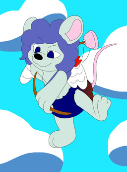 3_toes 4_fingers abdl androgynous anthro arrow_(weapon) belly big_diaper black_nose blue_diaper blue_eyes blue_hair bow_(weapon) bulging_diaper cloth_diaper clothed clothing cloud cloudy_sky concentrating concentration cupid's_arrow curly_hair detailed_background diaper diaper_bulge diaper_fetish diaper_only eyebrow_through_hair eyebrows feathered_wings feathers feces feet femboy fingers flying fur furless_tail green_arms green_belly green_body green_chest green_ears green_face green_feet green_fur green_hands green_legs green_neck green_paws green_snout green_torso hair handpaw hindpaw holding_arrow holding_bow_(weapon) holding_object holding_ranged_weapon holding_weapon holidays iconography long_tail looking_at_another male messy_hair midair motion_lines mouse_ears mouse_tail multicolored_ears path_lines paws pink_inner_ear pink_tail quiver_(object) raised_eyebrow raised_leg raised_tail ranged_weapon reaching_back reaching_for_weapon rodent_ears rodent_tail shoulder_length_hair sky skyscape soiled_diaper solo suction_cup tail tied_cloth_diaper tied_diaper tied_knot toes topless translucent translucent_hair unclean_diaper used_diaper wavy_hair weapon wearing_diaper white_body white_feathers white_wings wings agumonofalchemy valentine's_day cupid hal_cotta mammal mouse murid murine rodent colored digital_drawing_(artwork) digital_media_(artwork) hi_res nonbinary_(lore)