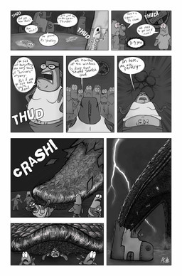 anthro biped bone bottomwear building clothed clothing corpse destruction detailed_background dialogue group house macro male obese outside overweight size_difference skeleton speech_bubble text thick_thighs topwear stillinthesimulation nickelodeon spongebob_squarepants bubble_bass patrick_star asterozoan echinoderm fish marine starfish absurd_res comic english_text hi_res