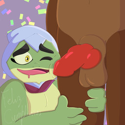 anthro duo male male/male solo murderdroid_(artist) captain_laserhawk:_a_blood_dragon_remix bullfrog_(captain_laserhawk) amphibian frog 1:1 hi_res