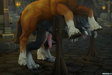 anal anal_penetration animal_genitalia animal_penis anthro anthro_on_feral anthro_penetrated balls bdsm bestiality big_penis black_penis blue_body blue_fur bondage bound brown_body brown_fur butt canine_genitalia canine_penis dark_penis duo equine_genitalia equine_penis erection feral feral_penetrating feral_penetrating_anthro forced from_behind_position fur genitals interspecies knot larger_feral larger_male light_penis male male/male male_on_feral male_penetrated male_penetrating male_penetrating_male mounting nude penetration penis pink_penis public public_sex quadruped realistic_feral red_eyes restraints sex size_difference smaller_anthro smaller_male smaller_penetrated stocks white_body white_fur averyhyena blizzard_entertainment warcraft canid canine canis equid equine horse mammal werecanid werecreature wolf worgen 2023 3:2 3d_(artwork) digital_media_(artwork) hi_res source_filmmaker_(artwork)