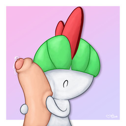 ambiguous_gender big_penis bodily_fluids border disembodied_penis dripping erection face_squish foreskin genital_fluids genitals glans gradient_background hand_on_penis hugging_penis humanoid_genitalia humanoid_penis male male/ambiguous open_mouth partially_retracted_foreskin penis penis_on_cheek penis_squish precum precum_drip precum_on_penis simple_background solo squish white_border young pincoosh nintendo pokemon generation_3_pokemon pokemon_(species) ralts 1:1 absurd_res digital_media_(artwork) hi_res signature