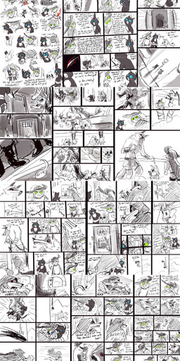 alternate_universe anthro armor blue_eyes blush bound chain chained dialogue eye_contact female feral fight gladiator green_eyes group interspecies looking_at_another male male/female male/male muzzle_(object) red_eyes size_difference talking_to_another talking_to_partner text unconvincing_armor warrior ultimatellurker dreamworks puss_in_boots_(franchise) death_(puss_in_boots) kitty_softpaws perrito_(puss_in_boots) puss_in_boots_(dreamworks) canid canine canis chihuahua domestic_cat domestic_dog felid feline felis human mammal tabby_cat toy_dog wolf absurd_res comic english_text hi_res huge_filesize long_image tall_image