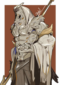 abs anthro beak claws clothed clothing fur looking_at_viewer male melee_weapon midriff muscular muscular_anthro muscular_male nipples partially_clothed pecs simple_background solo tail weapon white_body yellow_eyes jocial league_of_legends riot_games tencent zaahen_(lol) avian bird hi_res