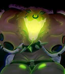 anthro big_breasts breasts collar facial_piercing fangs female furgonomic_piercing furgonomics gauged_snake_hood glowing glowing_mouth green_eyes huge_breasts hypnosis hypnotic_eyes hypnotizing_viewer lip_piercing lip_ring mind_control nose_piercing nose_ring open_mouth piercing pink_body pink_scales ring_piercing scales septum_piercing septum_ring snake_hood snake_hood_piercing solo teeth tongue tongue_out white_body white_scales anonymous_artist sydney_kelmetra_(toomuchgin) reptile scalie snake 2022 absurd_res hi_res