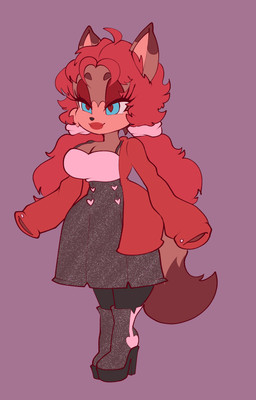 3_eyes anthro belt big_breasts breasts cleavage clothed clothing duo_focus female footwear fur group hair headgear headwear long_hair looking_at_viewer multi_eye pigtails red_hair scrunchie shoes simple_background smile smiling_at_viewer smirk smirking_at_viewer solo wide_hips miichi_blu sega sonic_the_hedgehog_(series) candace_the_fox_(jaydiman) fan_character canid canine fox lagomorph mammal absurd_res hi_res