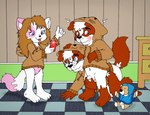 anthro blush bottomless clothed clothing female flaccid foreskin genitals group loli male penis pussy shota taking_picture young young_anthro nelson88 chani_(ajdurai) remi_(nelson88) sammy_(nelson88) canid canine canis domestic_cat domestic_dog felid feline felis mammal