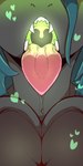 1:2 2024 arthropod black_body blue_hair blush bodily_fluids changeling cold-blooded-twilight fangs female feral friendship_is_magic hair hasbro heart_symbol hi_res hooves mouth_shot my_little_pony open_mouth queen_chrysalis_(mlp) saliva solo teeth tongue tongue_out uvula