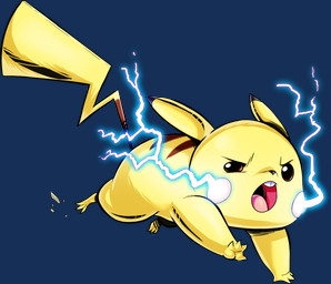 ambiguous_gender electricity open_mouth simple_background solo teeth tongue transparent_background yellow_body teevo nintendo pokemon generation_1_pokemon pikachu pokemon_(species) 2015 alpha_channel hi_res