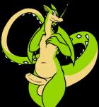 balls belly big_penis erection genitals green_body green_skin long_neck long_tail male penis slightly_chubby solo tail daniruu cuphead_(game) european_mythology mythology grim_matchstick dragon mythological_creature mythological_scalie scalie western_dragon 2017 alpha_channel hi_res