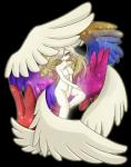 blonde_hair breasts feathered_wings feathers female glowing hair looking_at_viewer multi_wing multicolored_body multicolored_feathers not_furry nude open_mouth simple_background solo transparent_background white_body wings yellow_eyes yoshimister nintendo super_smash_bros. super_smash_bros._ultimate galeem humanoid 2018 absurd_res alpha_channel digital_media_(artwork) hi_res