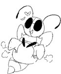 antennae_(anatomy) anthro clothed clothing diaper diaper_only diaper_squish female happy heart_symbol lying neck_tuft open_mouth open_smile smile solo stinger tail topless tuft wearing_diaper wings fairyfudge bug_fables moonsprout_games vi_(bug_fables) arthropod bee hymenopteran insect sketch