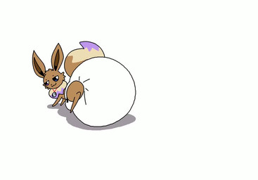 ambiguous_gender diaper excessive_feces feces feral hyper hyper_feces hyper_soiling looking_at_viewer looking_back pooping rear_view soiled_diaper soiling soiling_diaper solo unclean_diaper used_diaper using_diaper dummydoodles nintendo pokemon meep_the_eevee eevee generation_1_pokemon pokemon_(species) animated no_sound short_playtime video