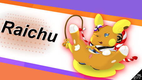 anus asian_clothing bow_ribbon clothing east_asian_clothing female feral genitals heart_tongue holowear_(pokemon) japanese_clothing kimono one_eye_closed open_mouth paws presenting solo splash_screen tassels tempo_kit tmkirby vulva wink professorpikachu nintendo pokemon pokemon_unite alolan_form alolan_raichu generation_7_pokemon pokemon_(species) regional_form_(pokemon) hi_res
