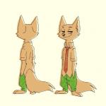 1:1 2017 a-wh-b adolescent anthro canid canine clothed clothing disney fox front_view fully_clothed male mammal nick_wilde rear_view red_fox simple_background solo true_fox young zootopia