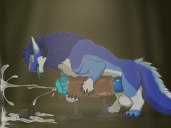 animal_genitalia animal_penis balls big_penis bodily_fluids breeding_mount bucket container cum ejaculation equine_genitalia equine_penis excessive_cum excessive_genital_fluids feral flared_penis genital_fluids genitals huge_penis hybrid_genitalia hybrid_penis hyper hyper_genitalia hyper_penis knot knotted_equine_penis knotted_penis male penis solo tongue tongue_out feher mythology dragon felkin hybrid mythological_creature mythological_scalie scalie 4:3