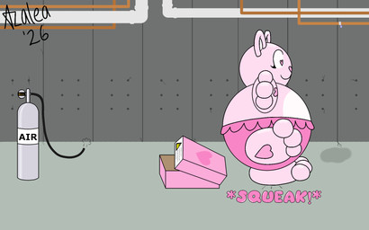 air_tank airhead clothing humiliation immobilization inflatable_suit inflation latex latex_clothing latex_skinsuit male paws skinsuit tight_clothing trapped flamingazalea canid canine fox mammal 16:10 hi_res widescreen