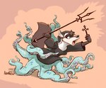 cross crucifix dewriter melee_weapon nun octonun polearm spear trident weapon animancer canid canine cephalopod coleoid fox mammal marine mollusk octopodiform octopus 2025 hi_res