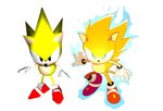 alternate_eye_color anthro biped clothing footwear fur gloves green_eyes handwear looking_at_viewer male red_clothing red_footwear red_shoes reference_image shoes simple_background solo standing super_form white_background white_clothing white_gloves white_handwear yellow_body yellow_fur marcus_larry classic_sonic_(universe) sega sonic_the_hedgehog_(series) classic_sonic sonic_the_hedgehog super_sonic eulipotyphlan hedgehog mammal 2020 digital_media_(artwork) hi_res